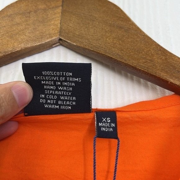 Madison Matthew’s - NWT Sara Mini Bright Orange Teal Tassel Mini Dress Size XS - Picture 11 of 12